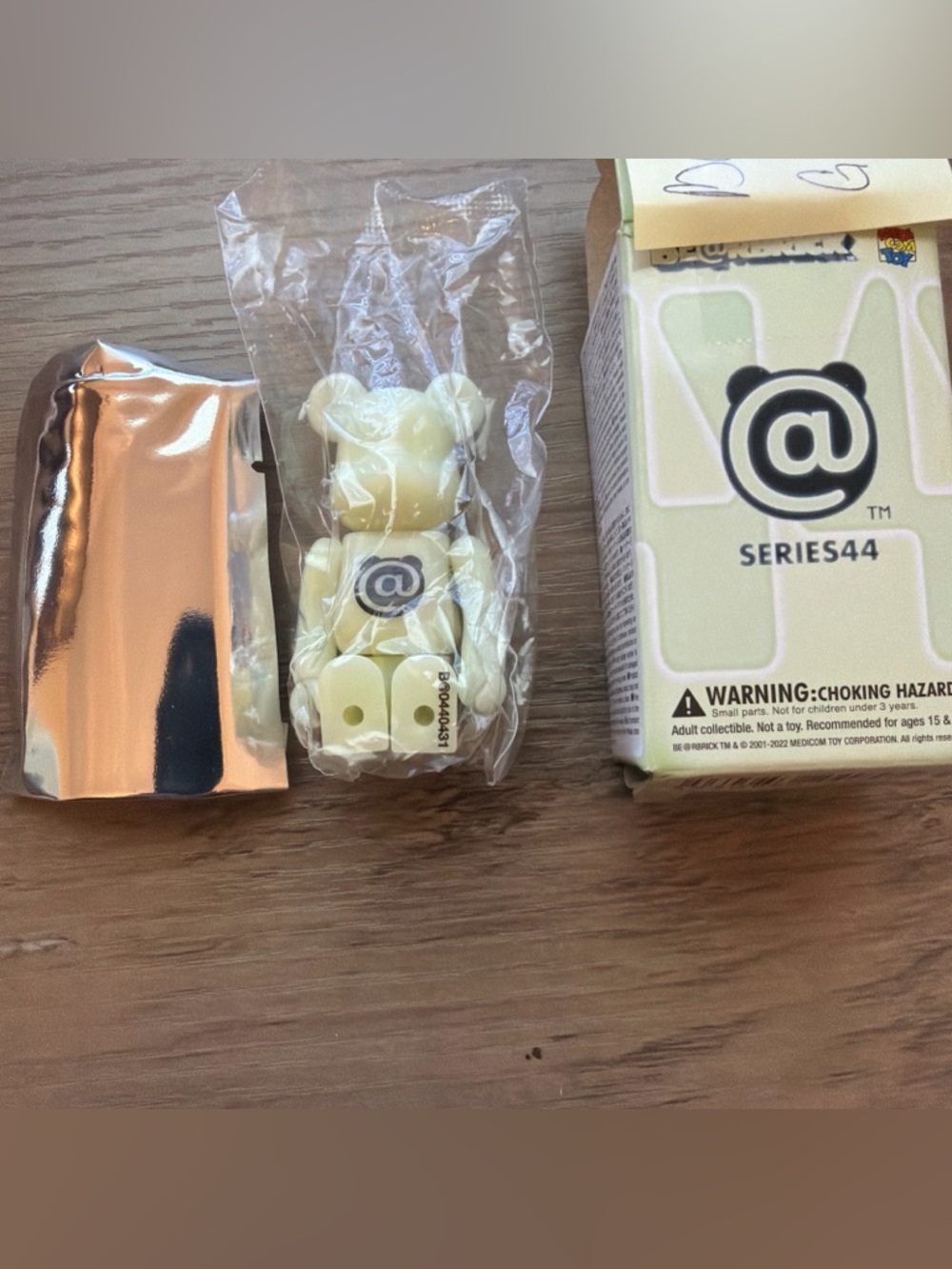 Bearbrick Medicom Glow in the dark @ letter bear sealed series 44 Be@rbrick